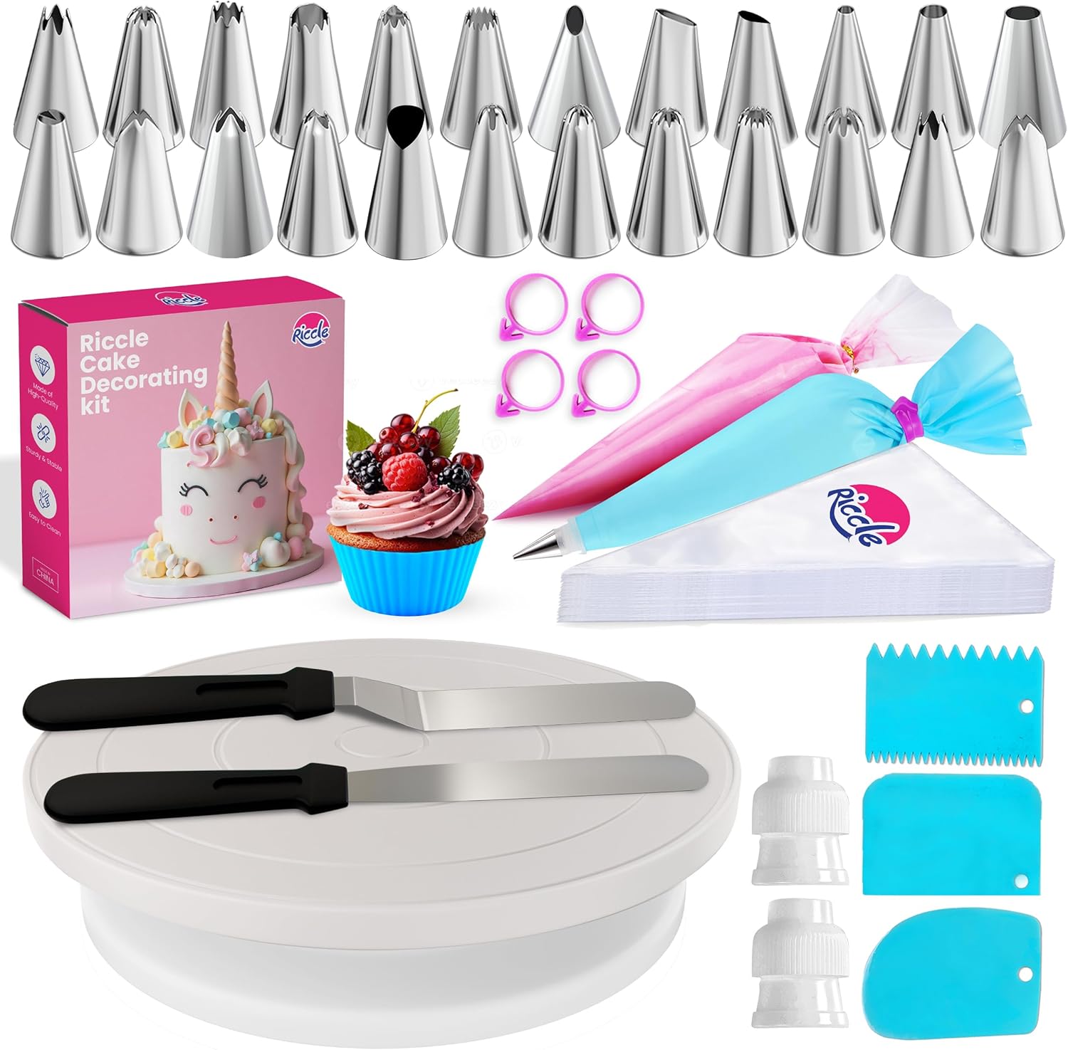 Decorating Tip Set - 94 pcs Cake Decorating Kit with