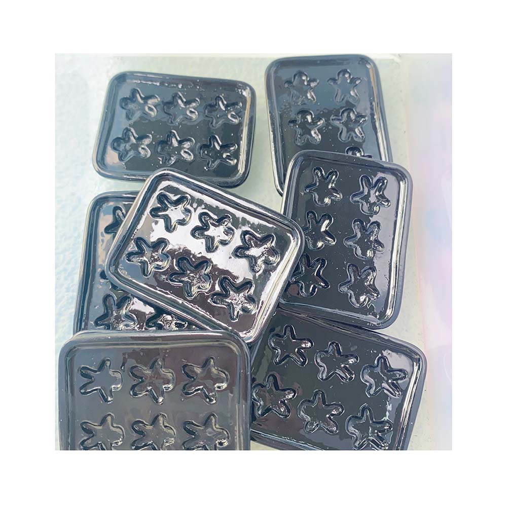 Miniature Baking Kitchen - Black Love Heart Baking Tray Plate,