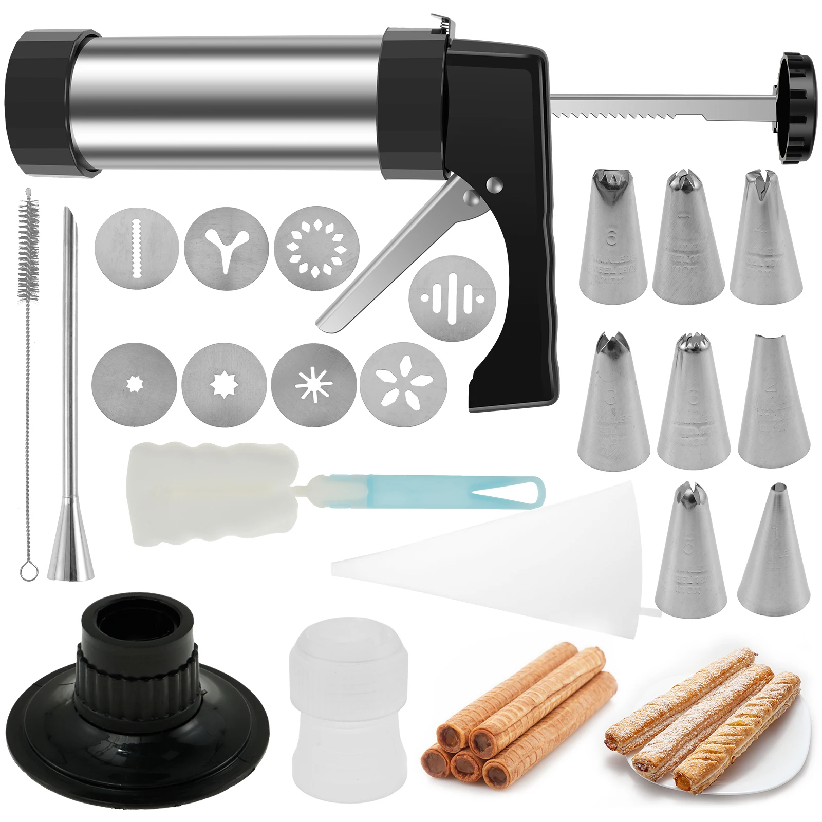 Kitchen Baking Equipment - Churro Maker Machine Stainless Steel Churro