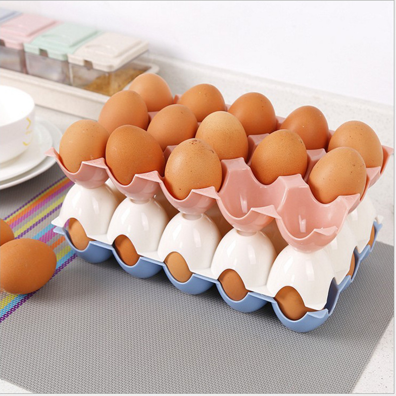 15 Grids Stackable Eggs Storag - огляд і ціна Kitchen Baking Tray Storage