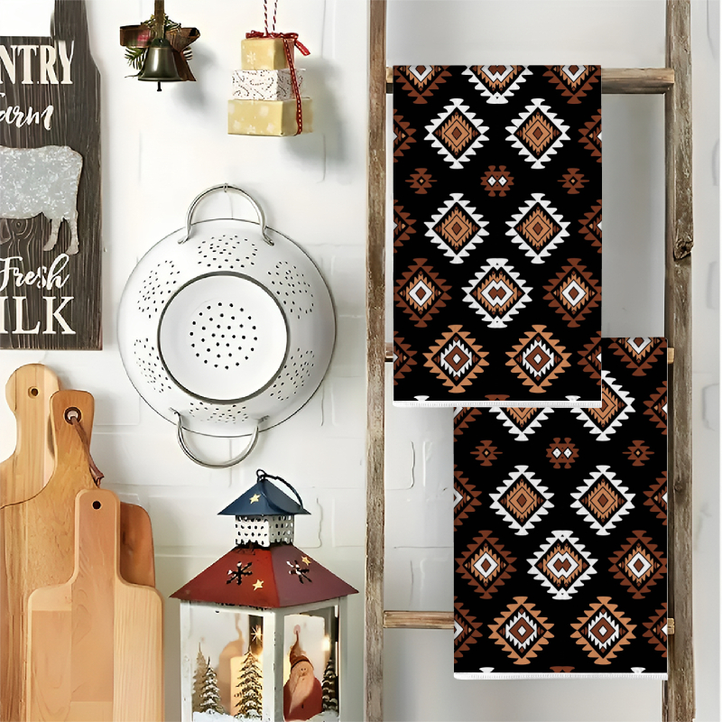 2Pcs, Bohemian Style Diamond-P - огляд і ціна Kitchen Baking Necessities