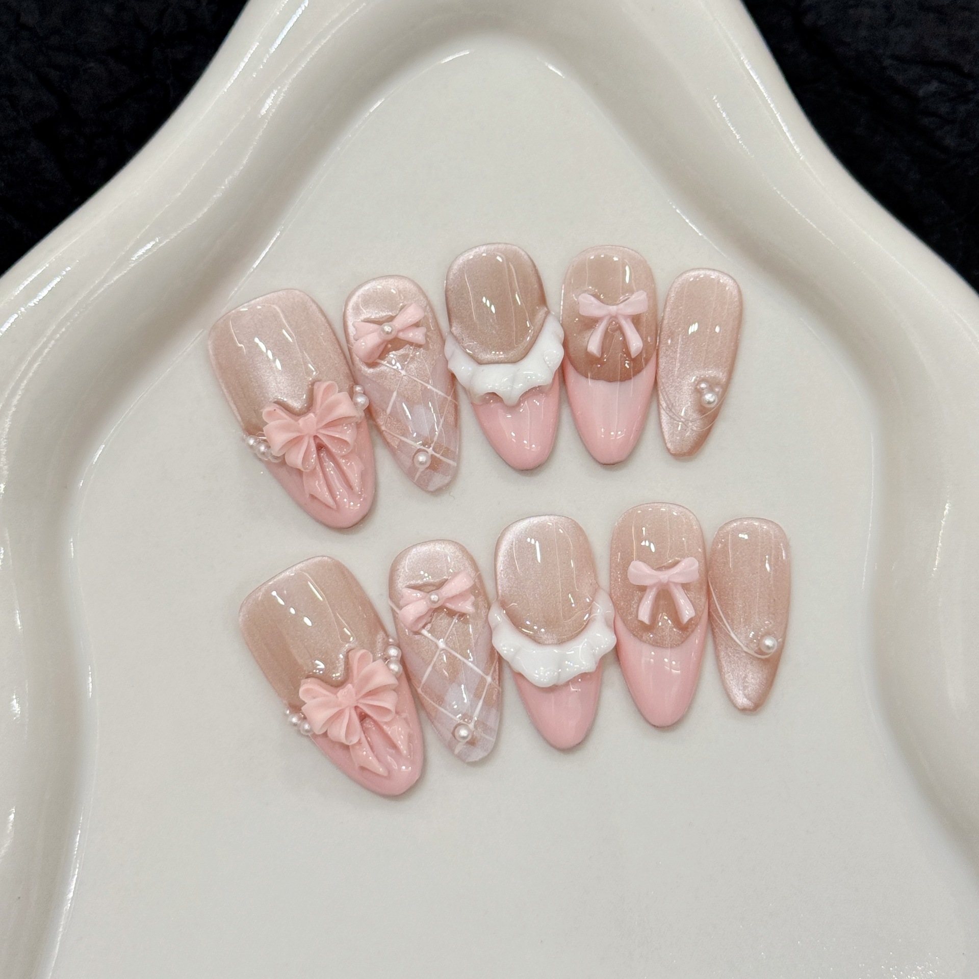 10pcs Handmade Press on Nails  - огляд і ціна Decorating Tip Set
