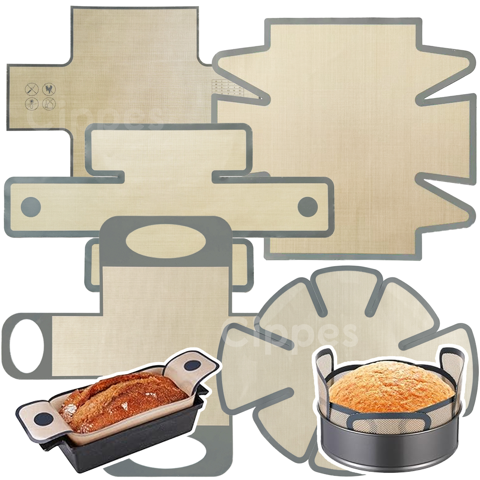Silicone Bread Loaf Pan Liners - огляд і ціна Kitchen Baking Pan