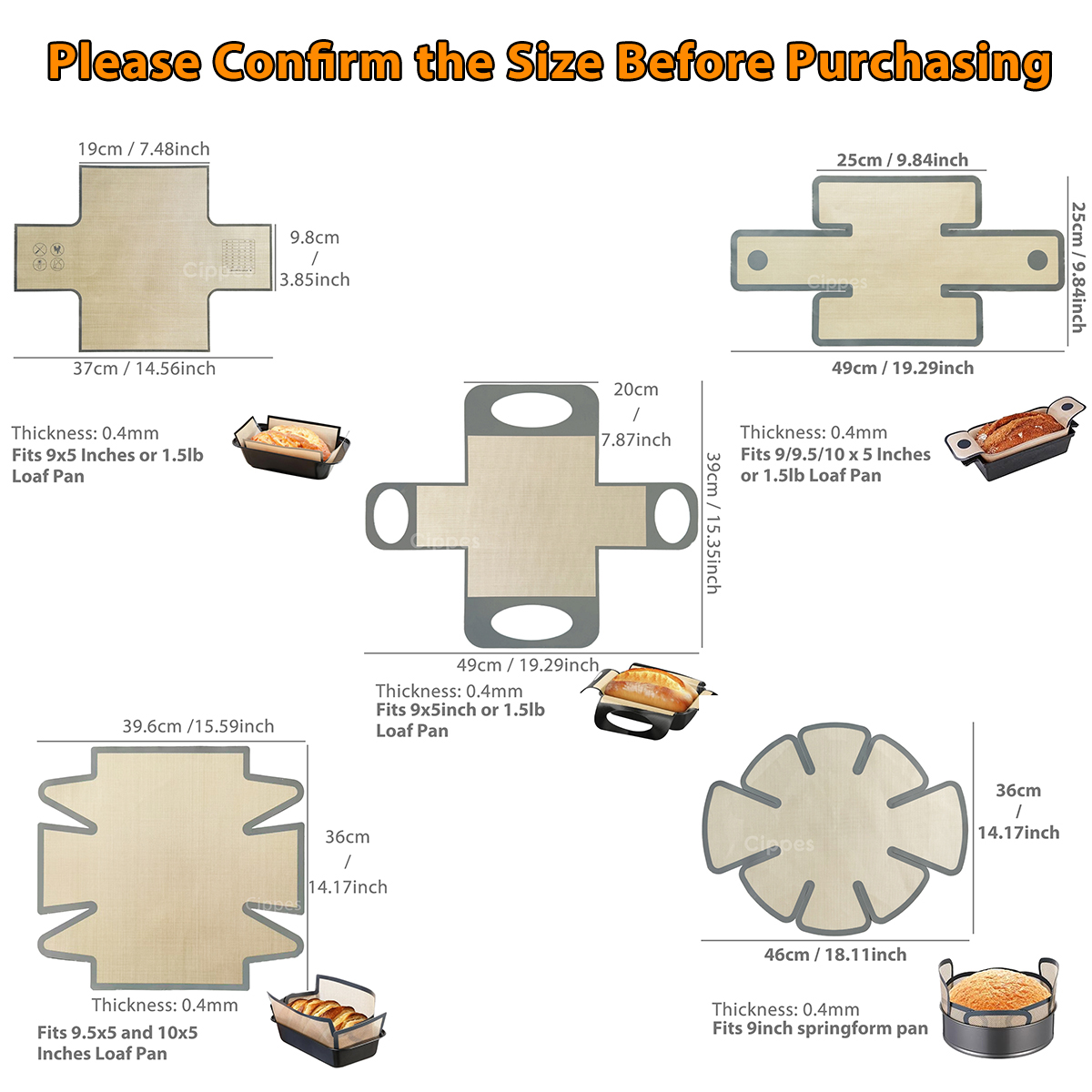 Silicone Bread Loaf Pan Liners - огляд і ціна Kitchen Baking Pan