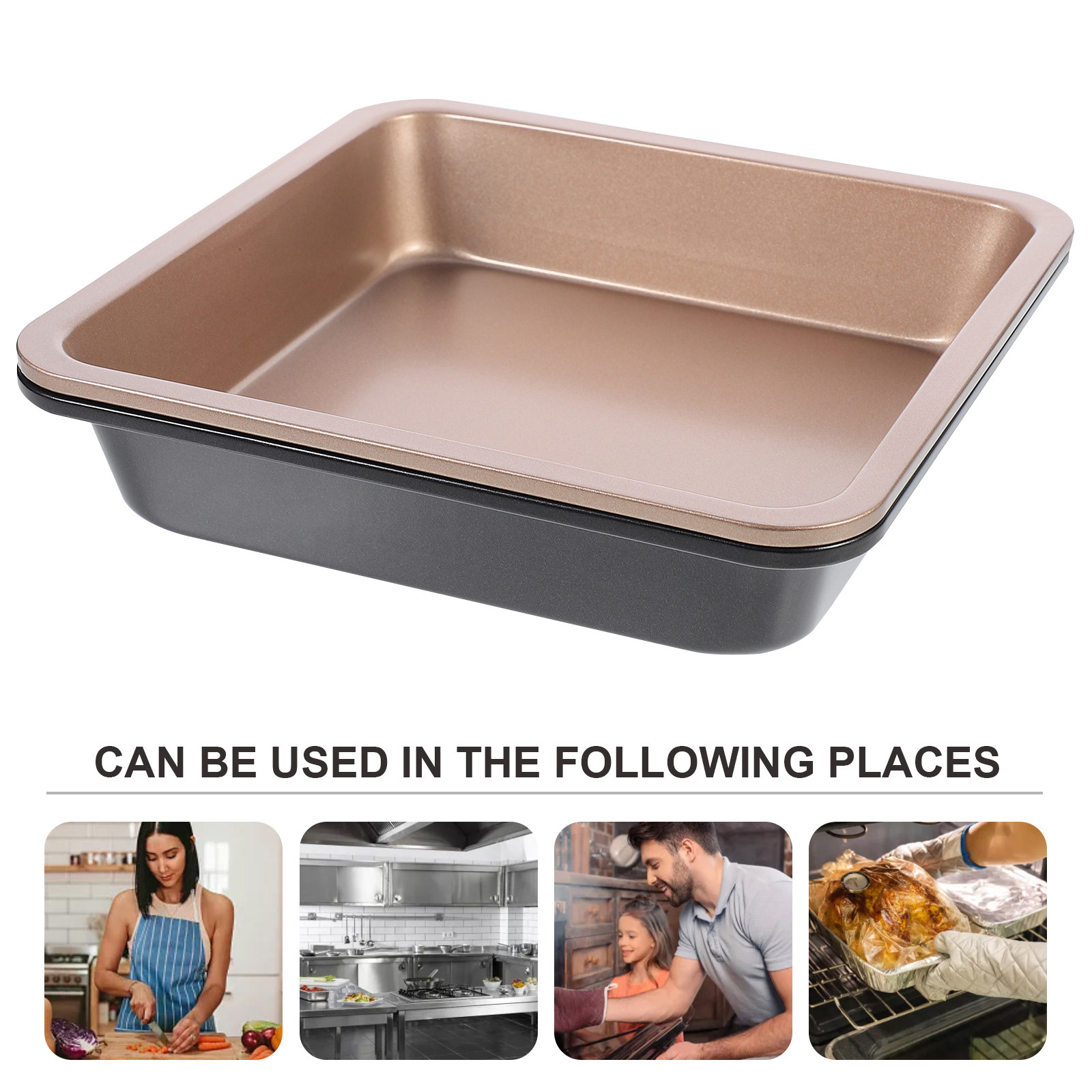 2Pcs Baking Cake Plate Carbon  - огляд і ціна Kitchen Baking Pan
