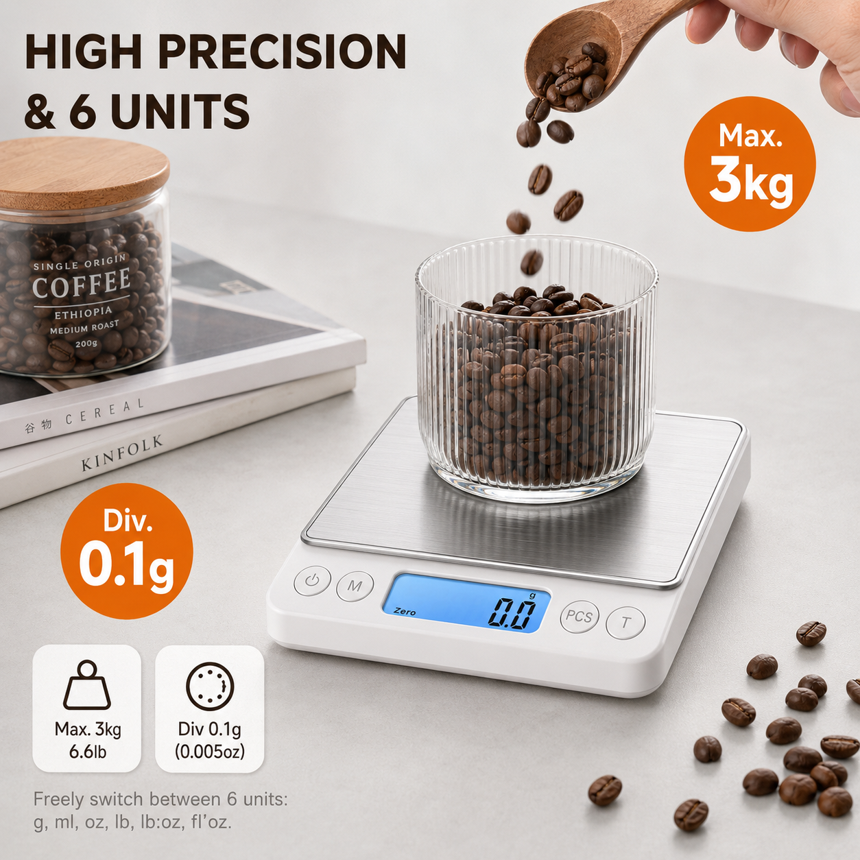5kg/1g Digital Kitchen Scale,  - огляд і ціна Kitchen Baking Scale