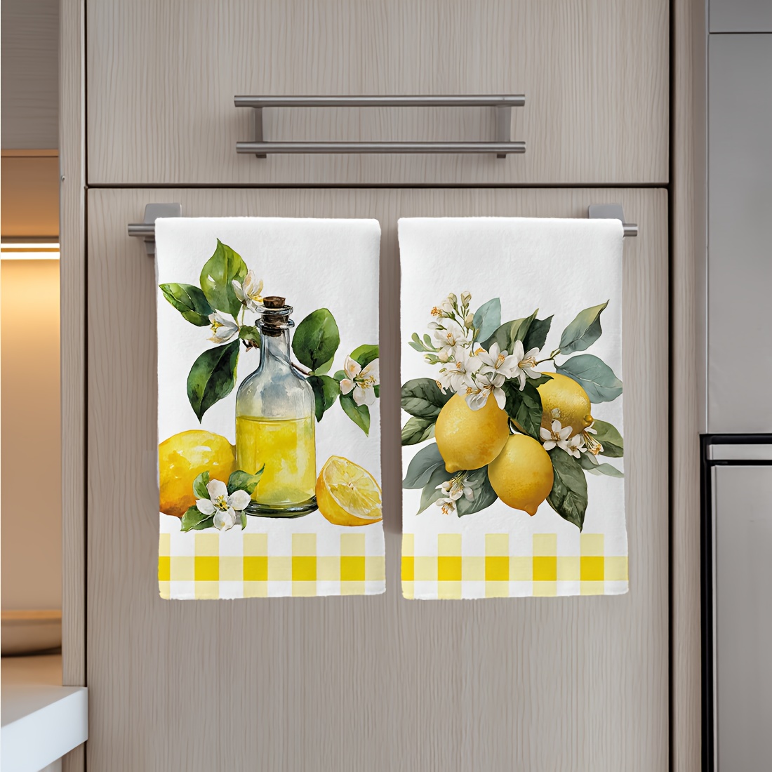 2Pcs, Lemon Floral Pattern Kit - огляд і ціна Kitchen Baking Necessities