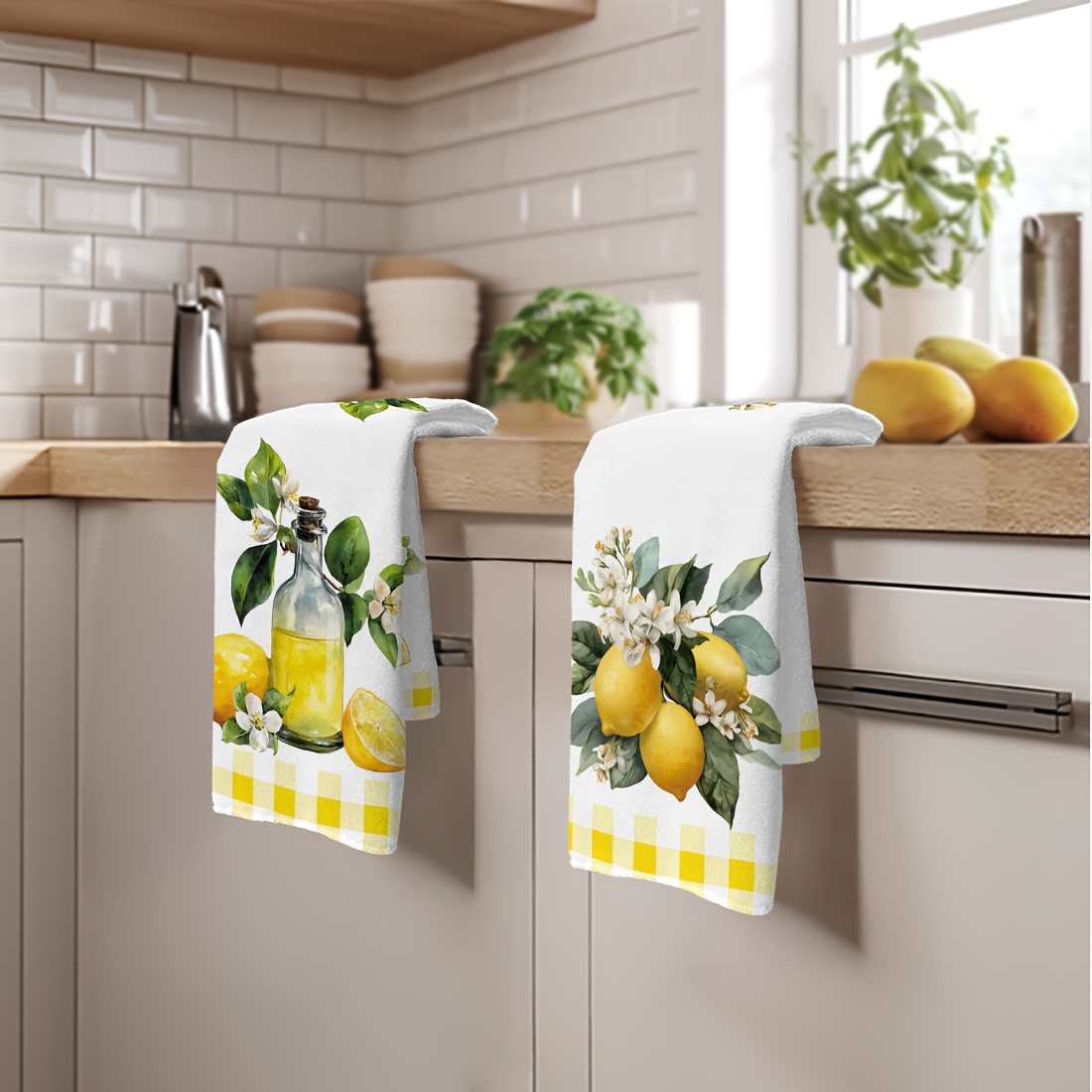 2Pcs, Lemon Floral Pattern Kit - огляд і ціна Kitchen Baking Necessities