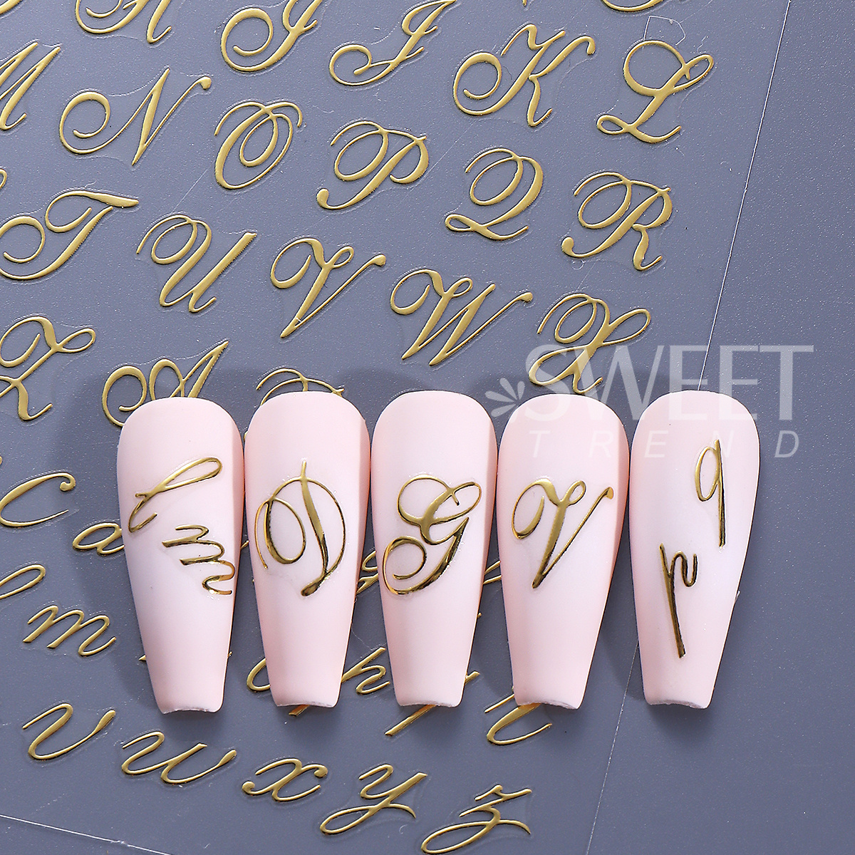 6pcs Gothic Letter Nail Decal  - огляд і ціна Decorating Tip Set