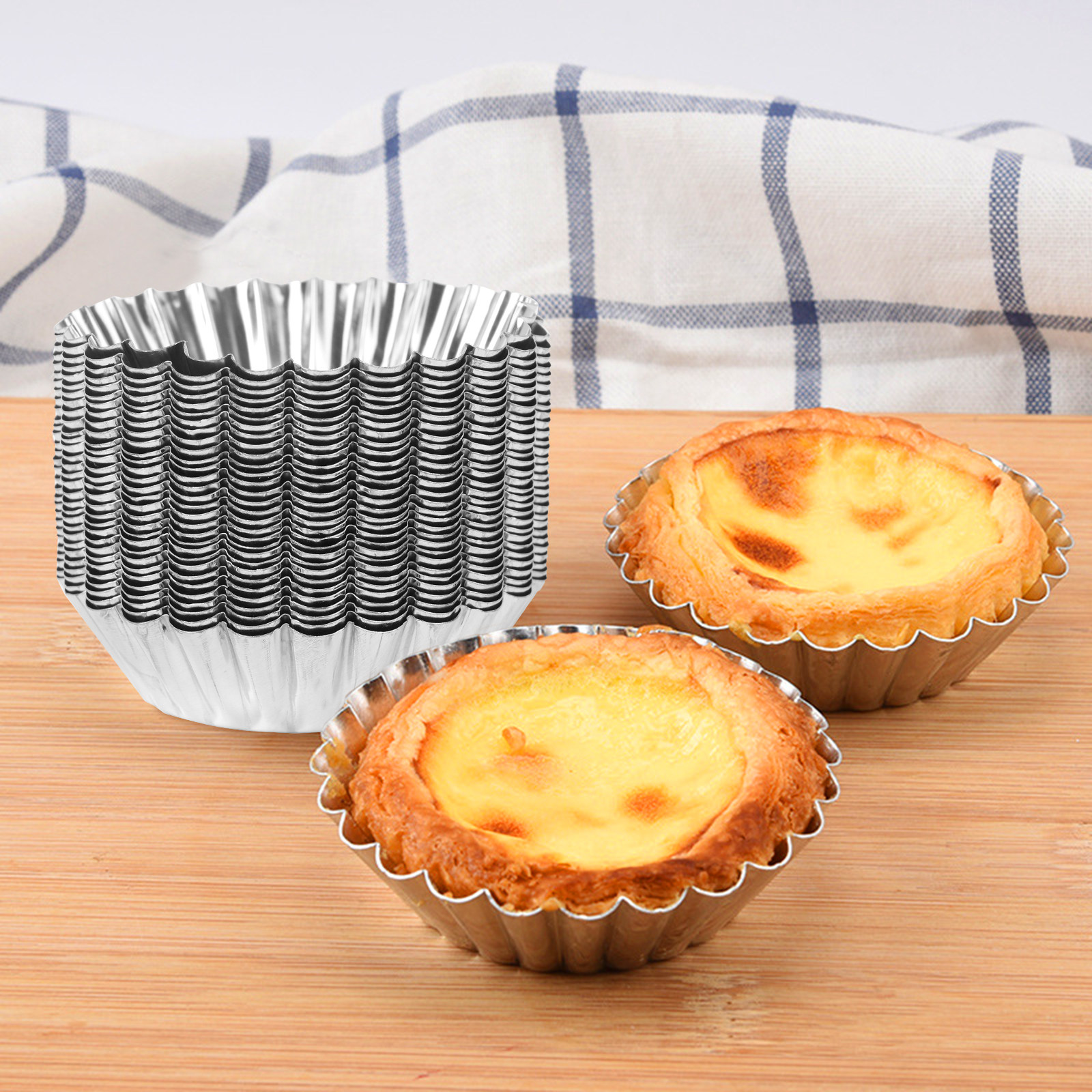30Pcs Egg Tart Mold Tin Nonsti - огляд і ціна Muffin Tin Nonstick