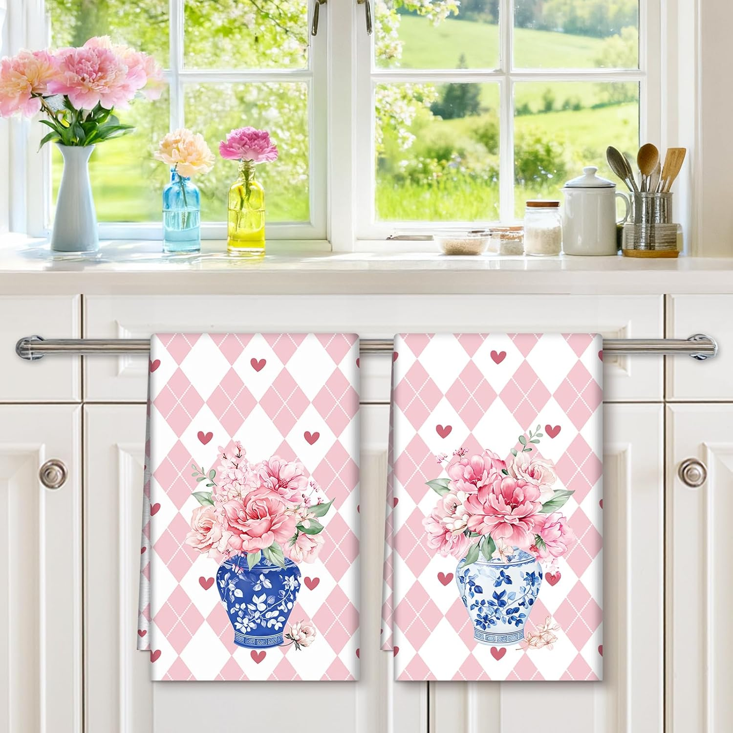 2Pcs, Pink and White Diamond-P - огляд і ціна Kitchen Baking Necessities