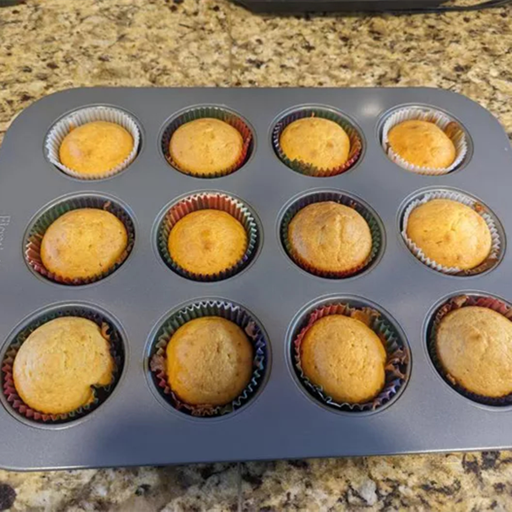 12 Cup Nonstick Muffin Pan wit - огляд і ціна Muffin Tin Nonstick
