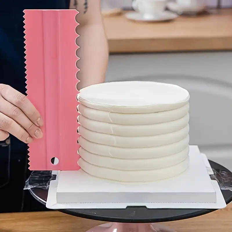4Pcs Cake Scraper Set - Icing  - огляд і ціна Fondant Smoother Set