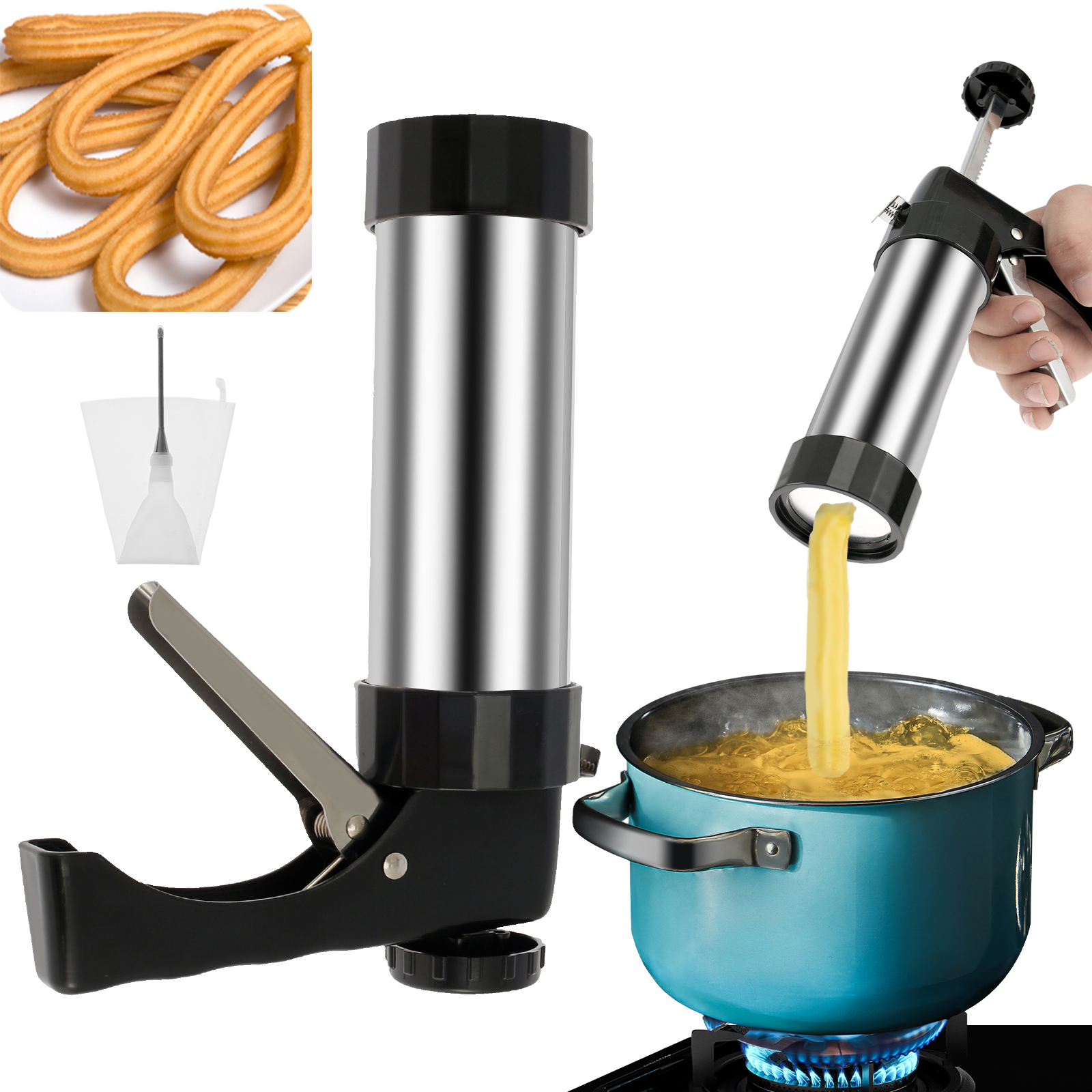 Churrera Churro Maker Machine  - огляд і ціна Decorating Tip Set