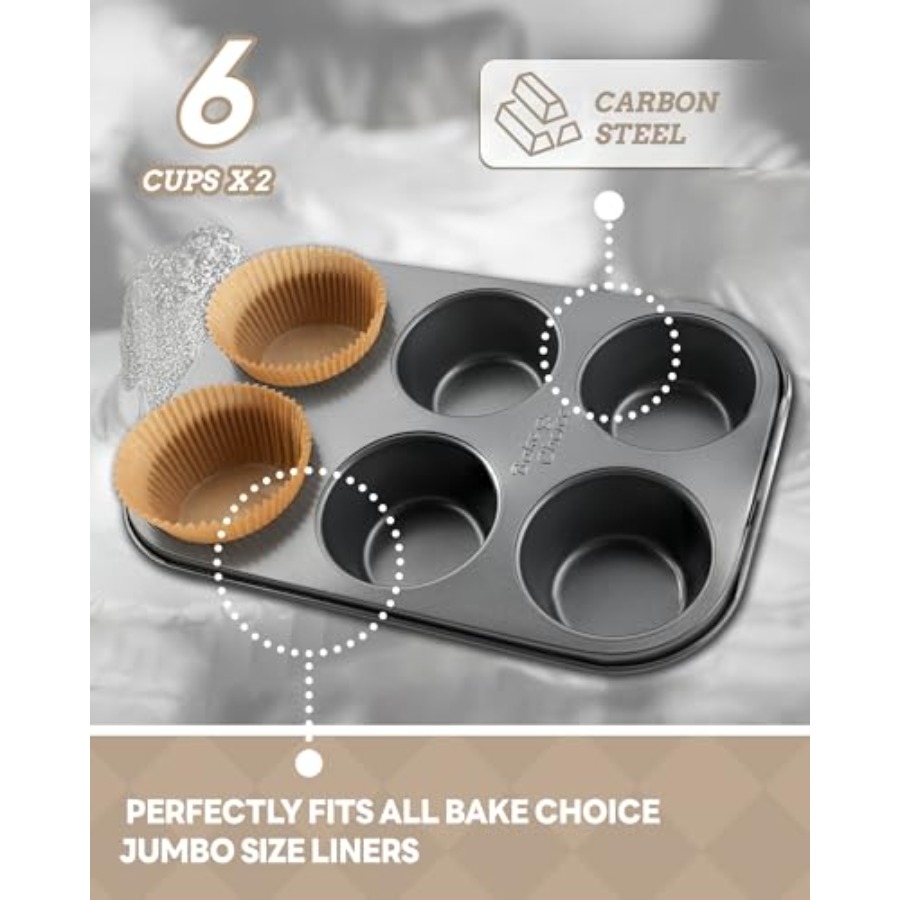2 Pack Jumbo Muffin Pan for Ba - огляд і ціна Muffin Tin Nonstick