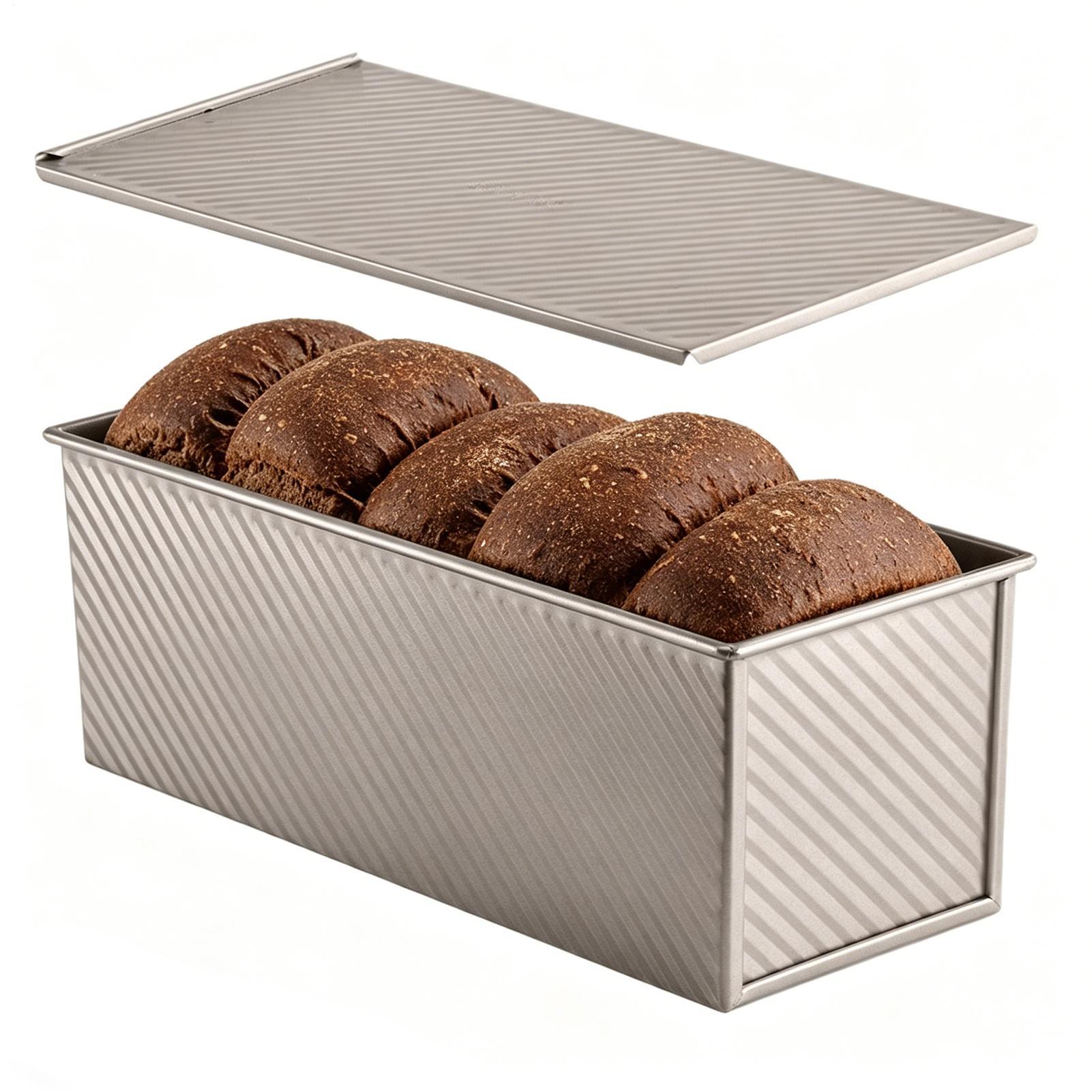 Loaf Pan With Lid Corrugated C - огляд і ціна Kitchen Baking Pan
