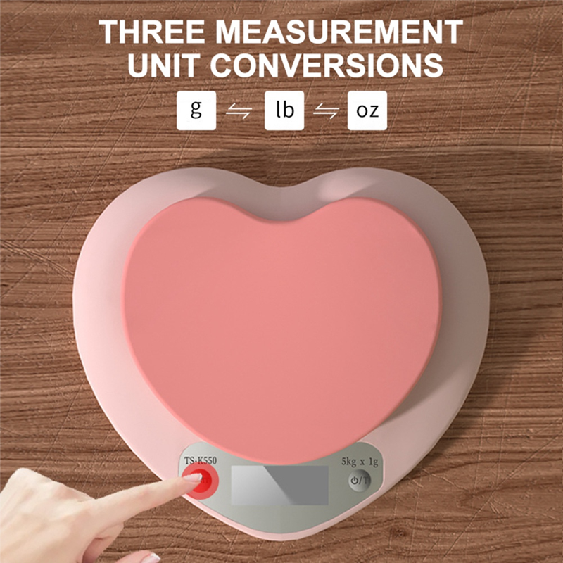 ABBZ-Portable Pink Heart-Shape - огляд і ціна Kitchen Baking Scale