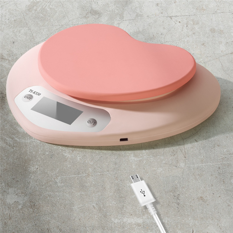 ABBZ-Portable Pink Heart-Shape - огляд і ціна Kitchen Baking Scale