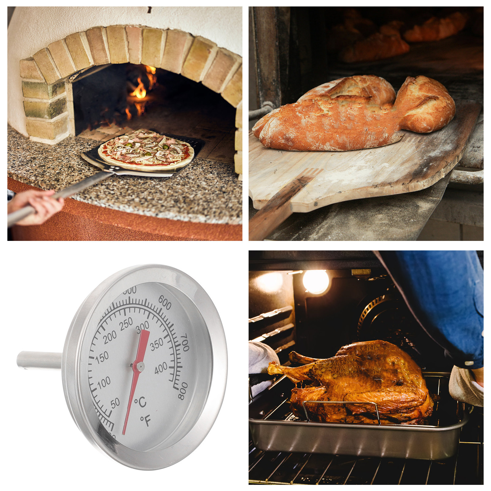 Large Dial Oven Thermometer St - огляд і ціна Kitchen Baking Cooking