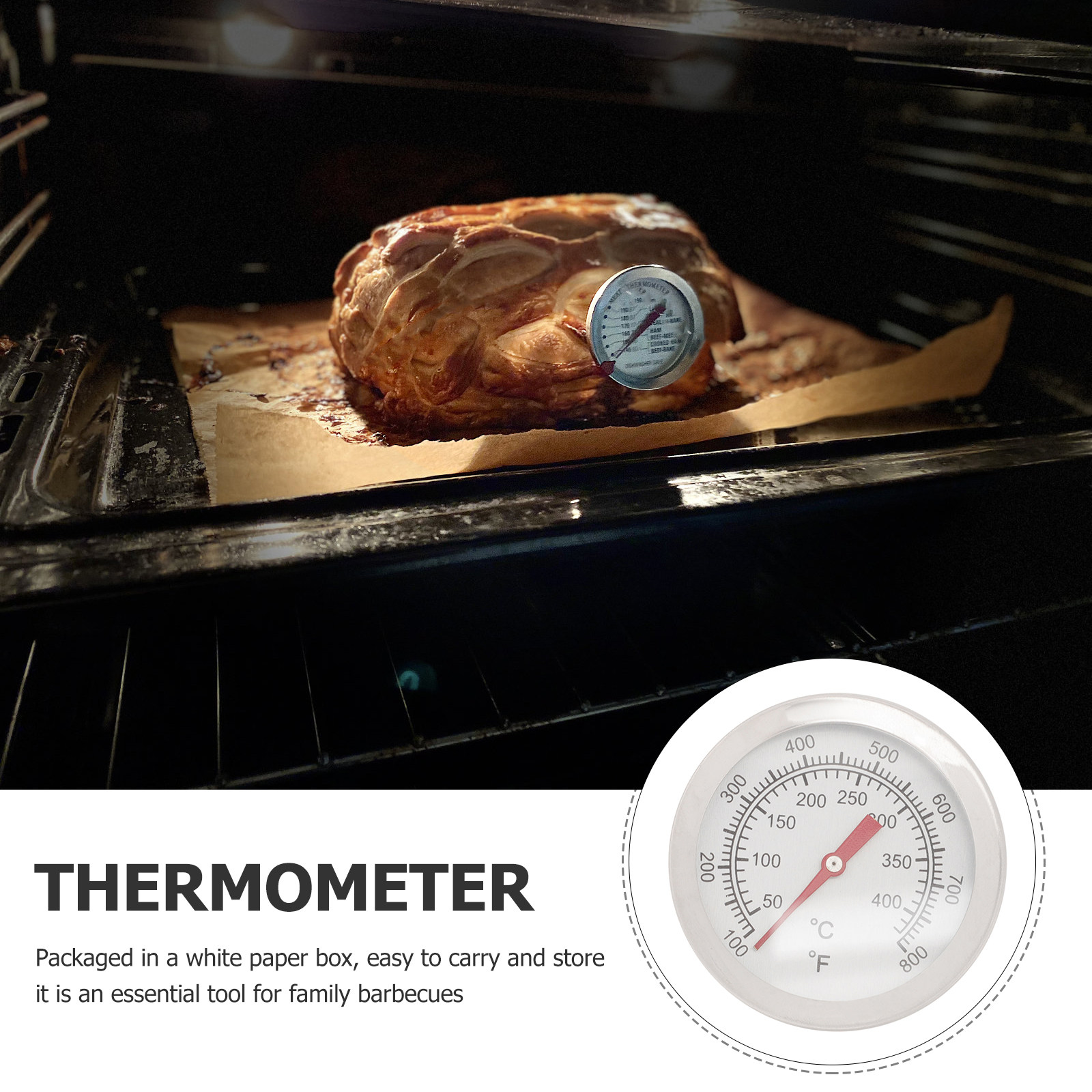 Large Dial Oven Thermometer St - огляд і ціна Kitchen Baking Cooking