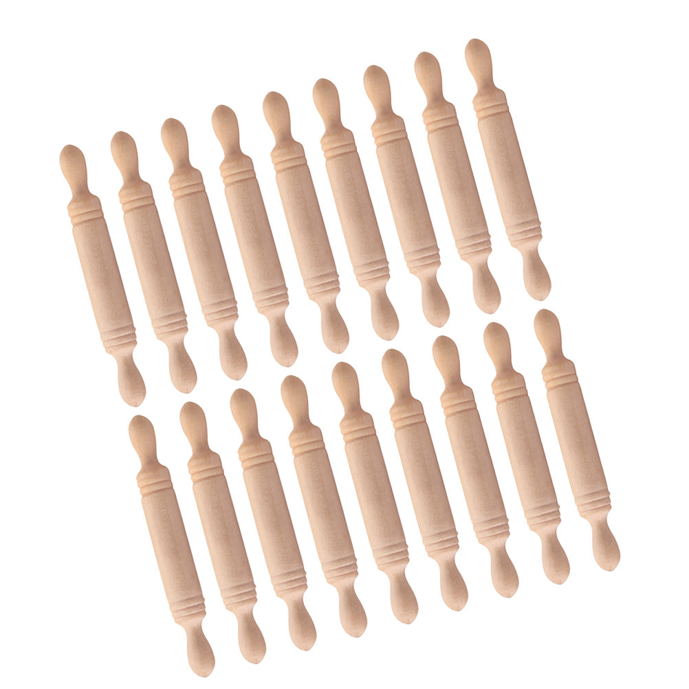 24Pcs Miniature Wooden Rolling - огляд і ціна Miniature Baking Kitchen
