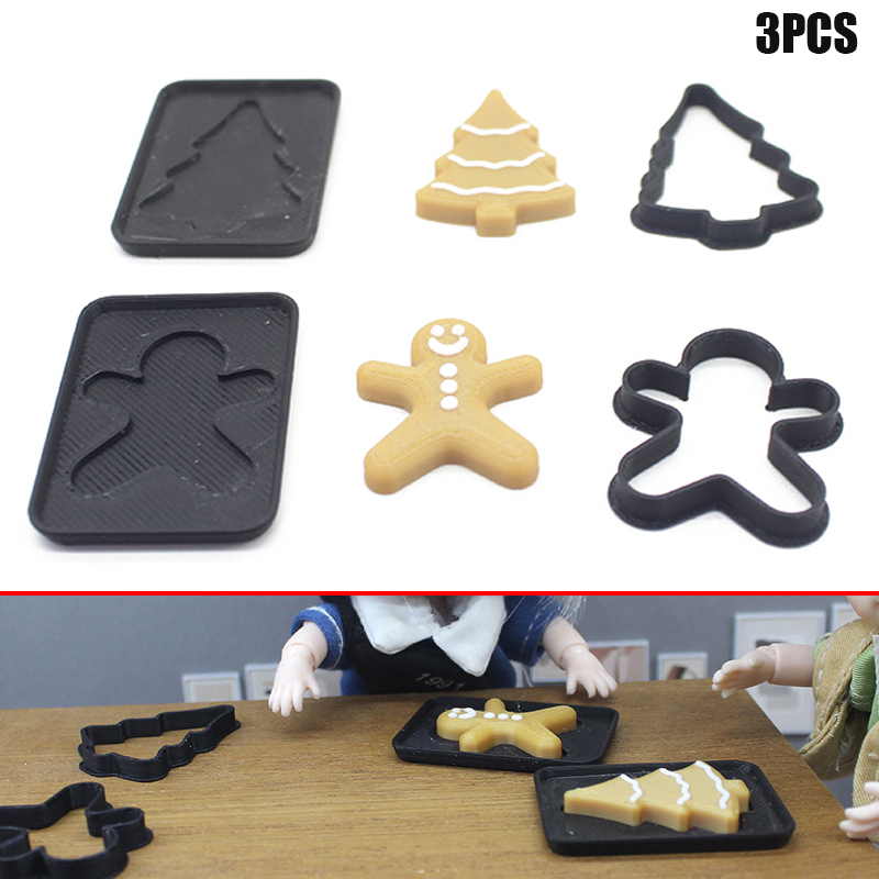 3PCS Miniature Human Gingerbre - огляд і ціна Miniature Baking Kitchen