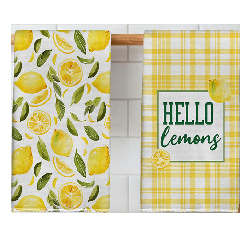 2Pcs, Yellow and White Checker - огляд і ціна Kitchen Baking Necessities