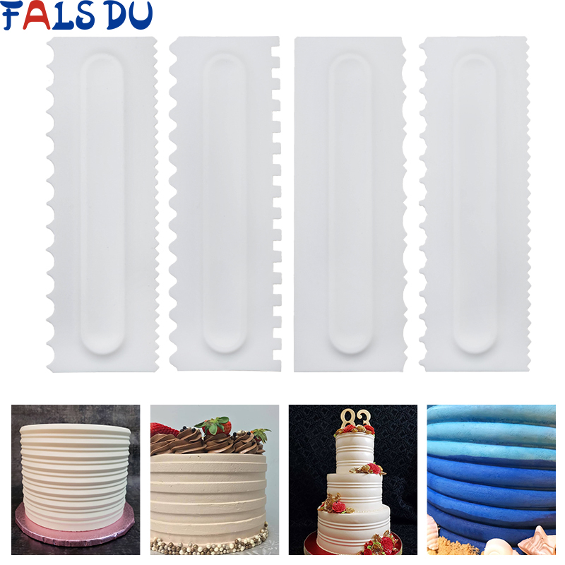 Cake Decorating Comb Cake Scra - огляд і ціна Fondant Smoother Set
