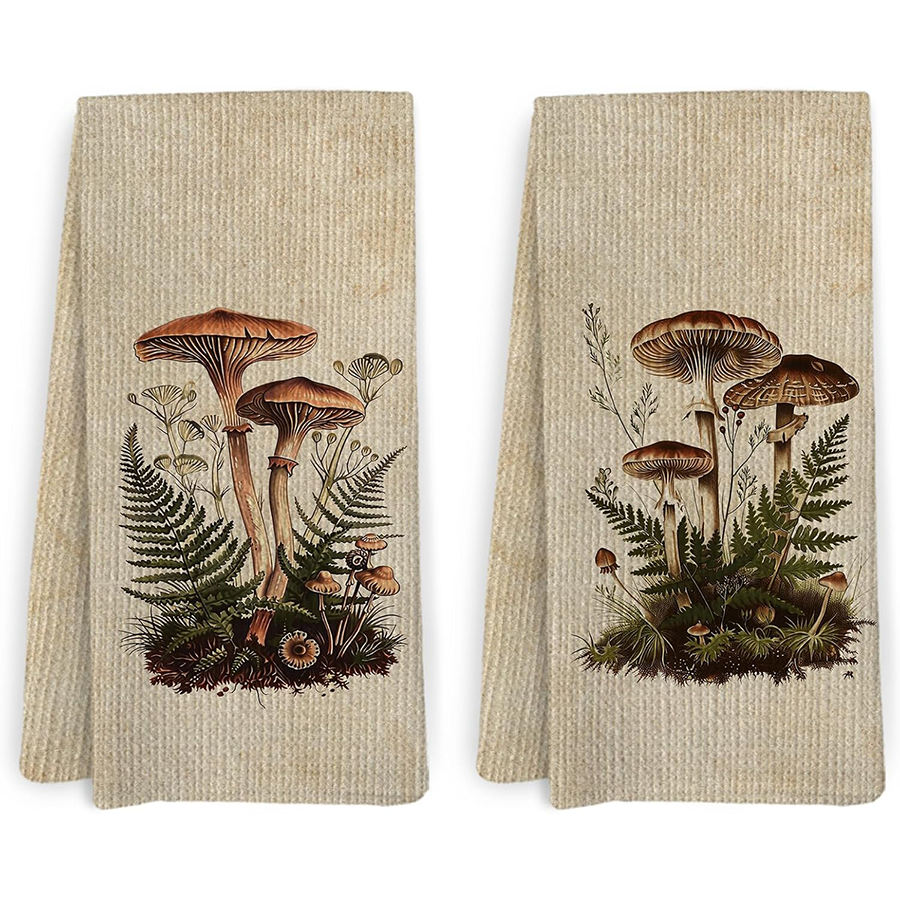 2Pcs, Vintage Mushroom Kitchen - огляд і ціна Kitchen Baking Necessities