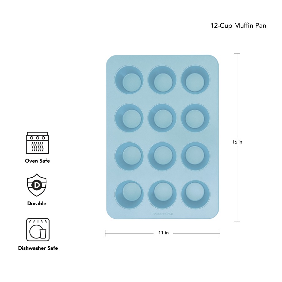 12-Cup Aluminized Steel Nonsti - огляд і ціна Muffin Tin Nonstick