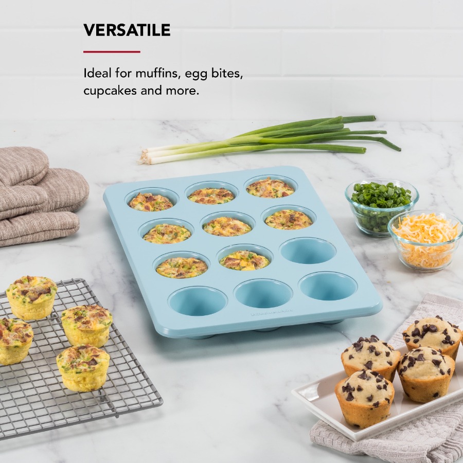 12-Cup Aluminized Steel Nonsti - огляд і ціна Muffin Tin Nonstick