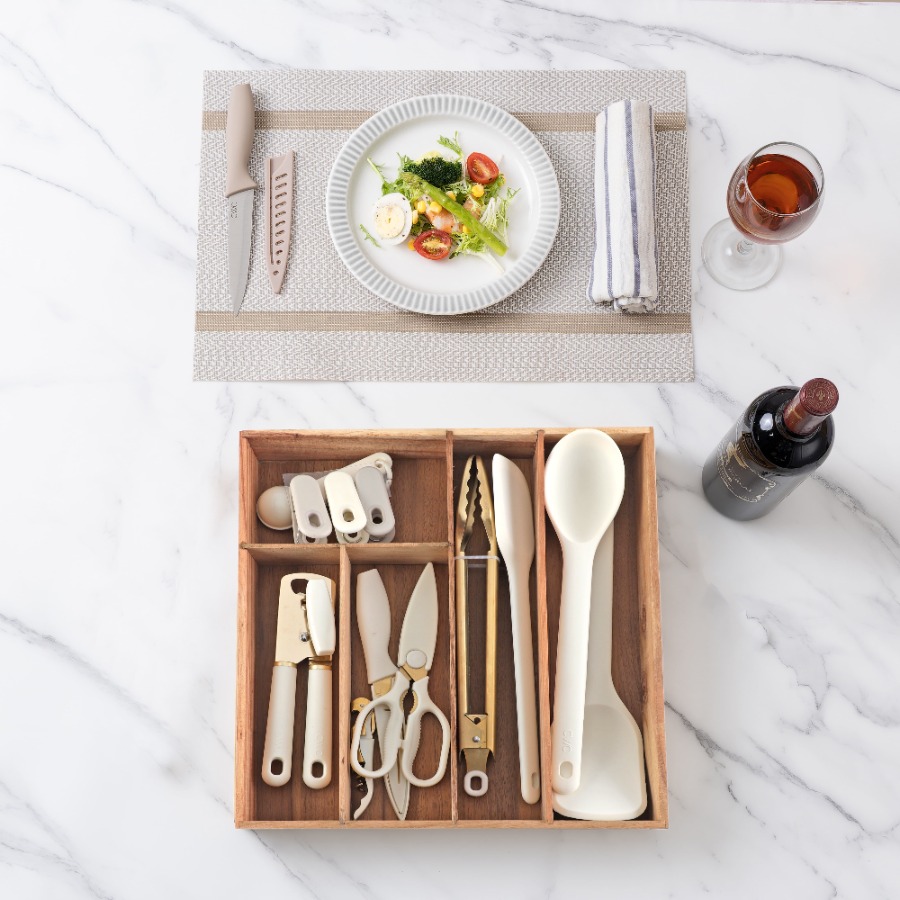19-Piece Kitchen Utensil Set w - огляд і ціна Kitchen Baking Tray Storage