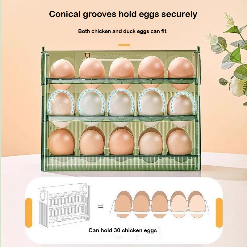 Automatic Rebound Egg Storage  - огляд і ціна Kitchen Baking Tray Storage