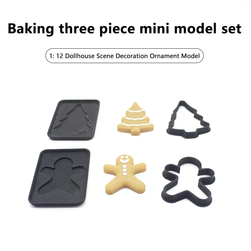 3Pcs 1/12 Scale Miniature Ging - огляд і ціна Miniature Baking Kitchen