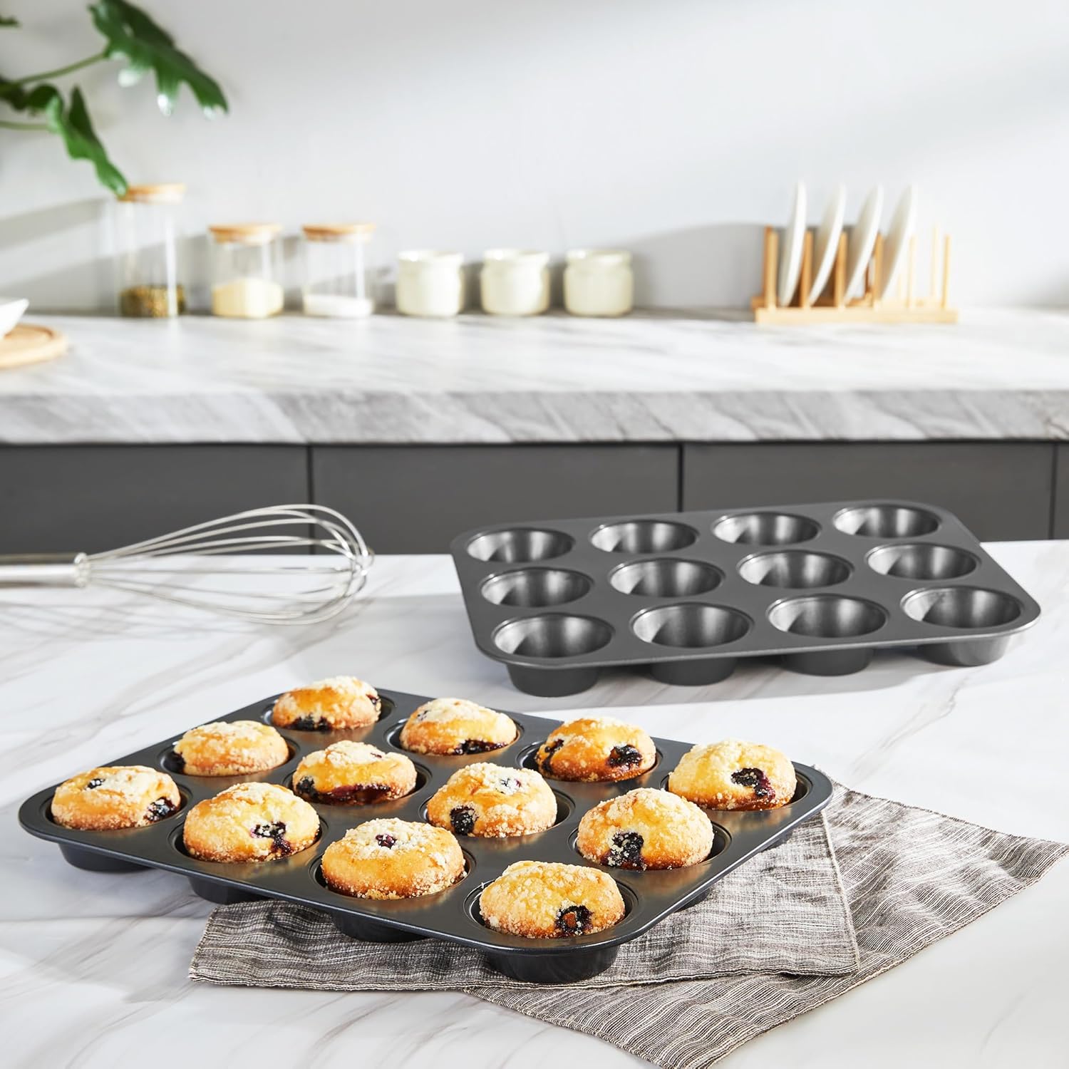 HONGBAKE Muffin Pan for Baking - огляд і ціна Muffin Tin Nonstick