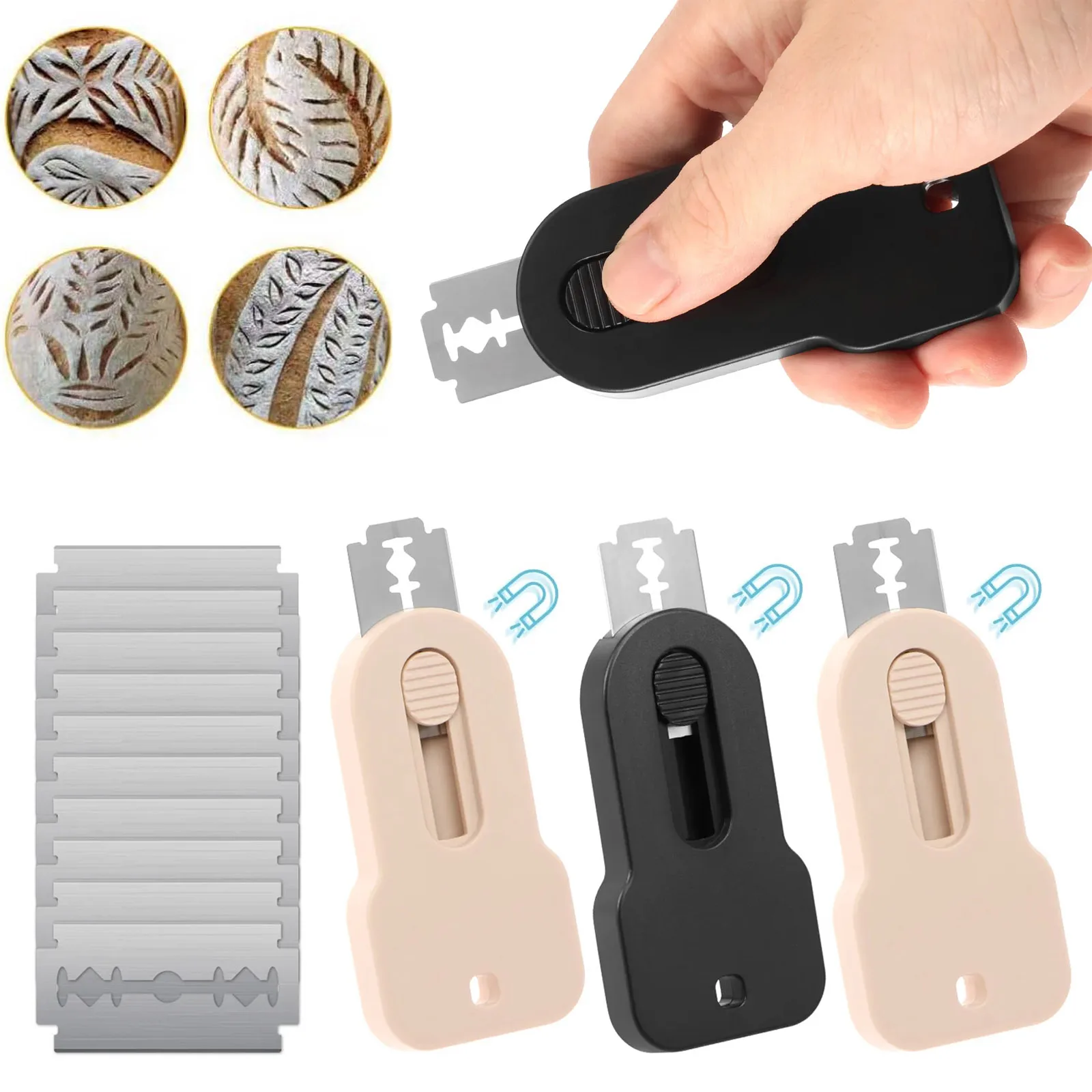 4Pcs Bread Scoring Knife with  - огляд і ціна Bread Lame Scoring