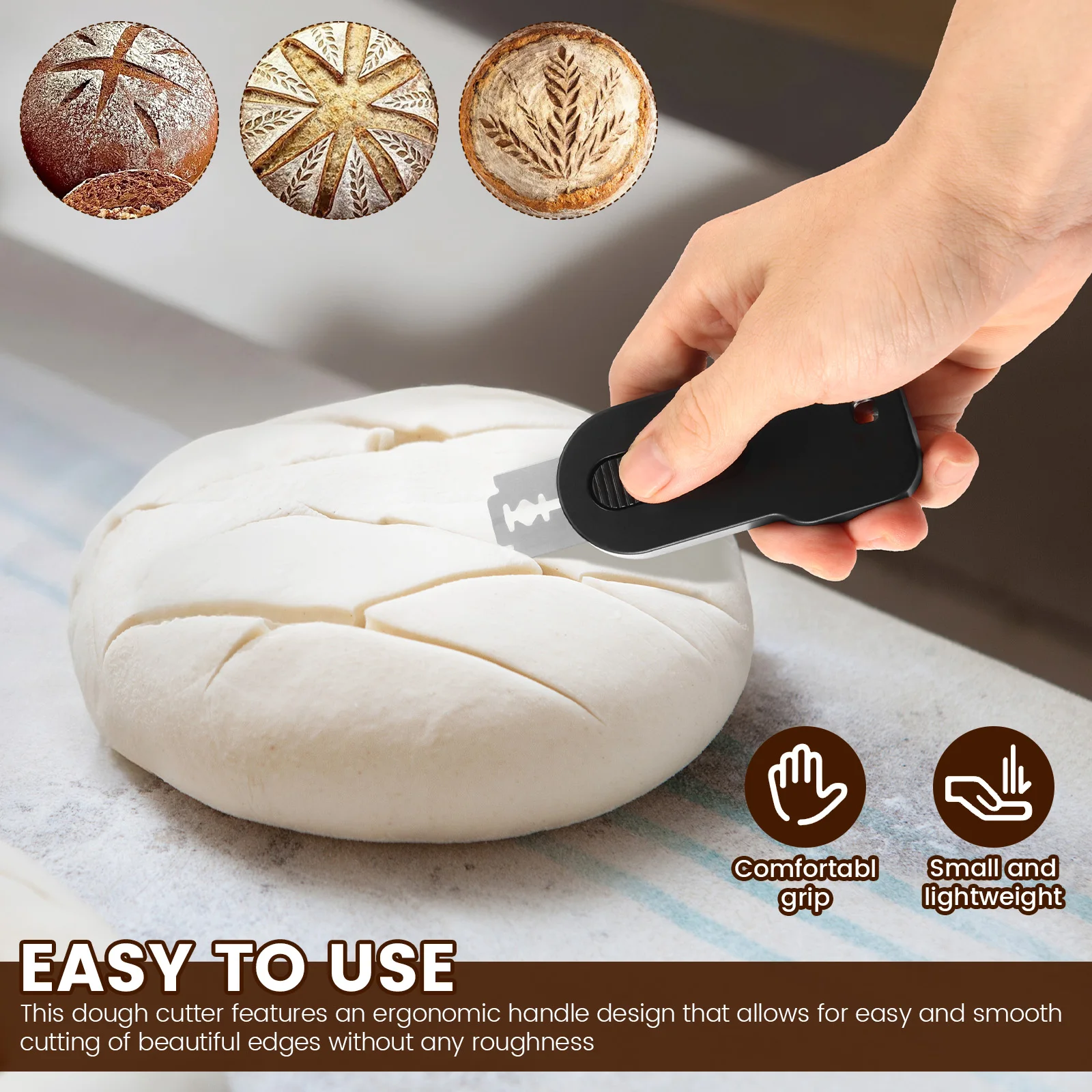 4Pcs Bread Scoring Knife with  - огляд і ціна Bread Lame Scoring
