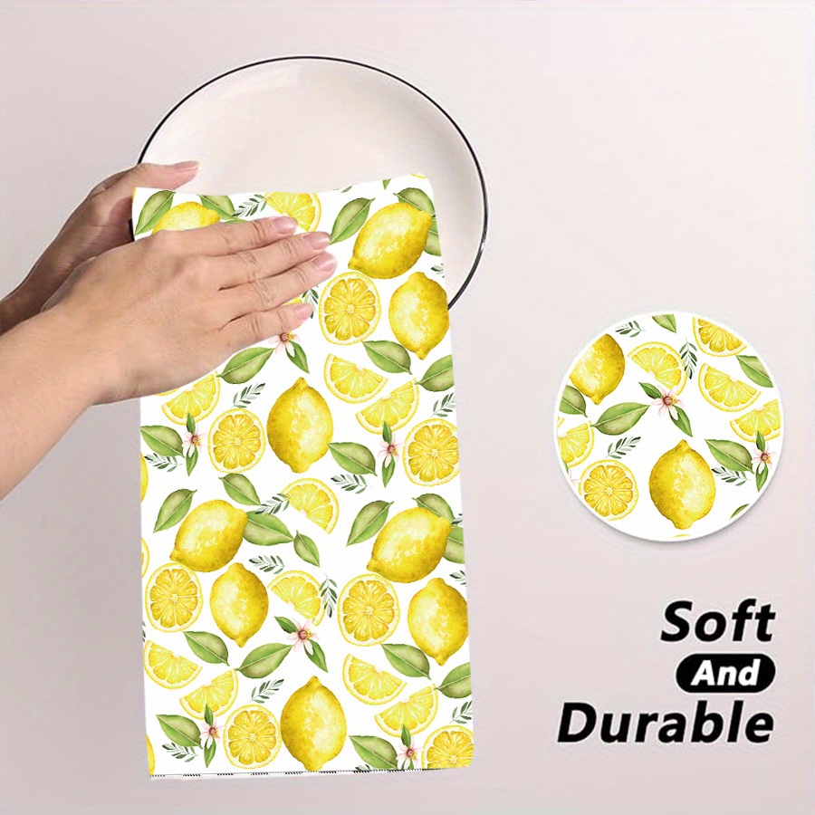 2Pcs, Lemon Wreath Kitchen Tow - огляд і ціна Kitchen Baking Necessities