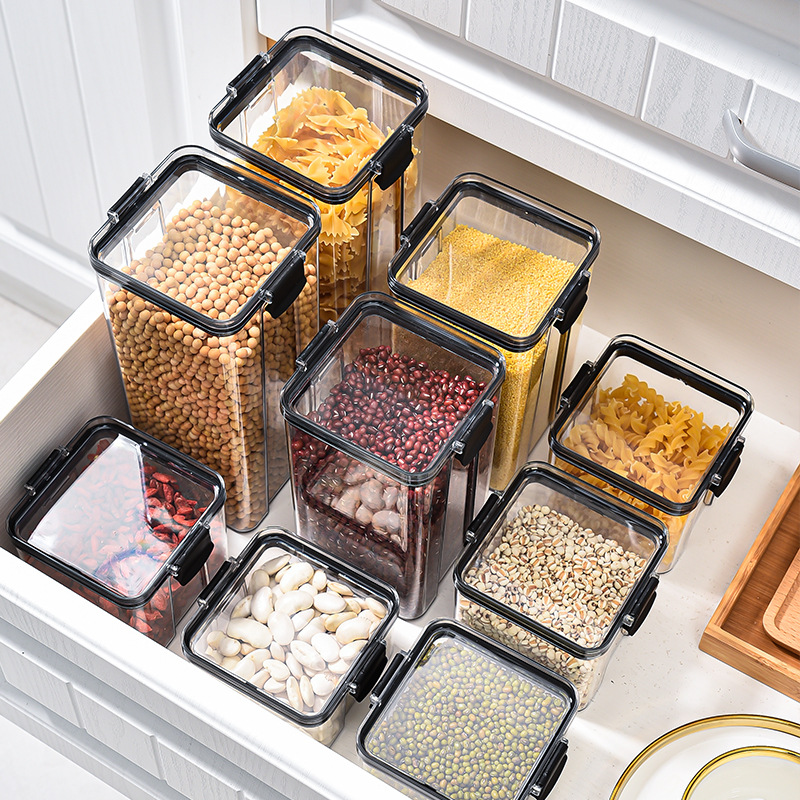 1-4PCS Sealed Jars Kitchen Org - огляд і ціна Kitchen Baking Tray Storage