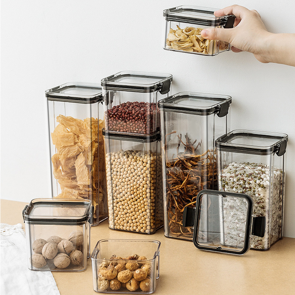 1-4PCS Sealed Jars Kitchen Org - огляд і ціна Kitchen Baking Tray Storage