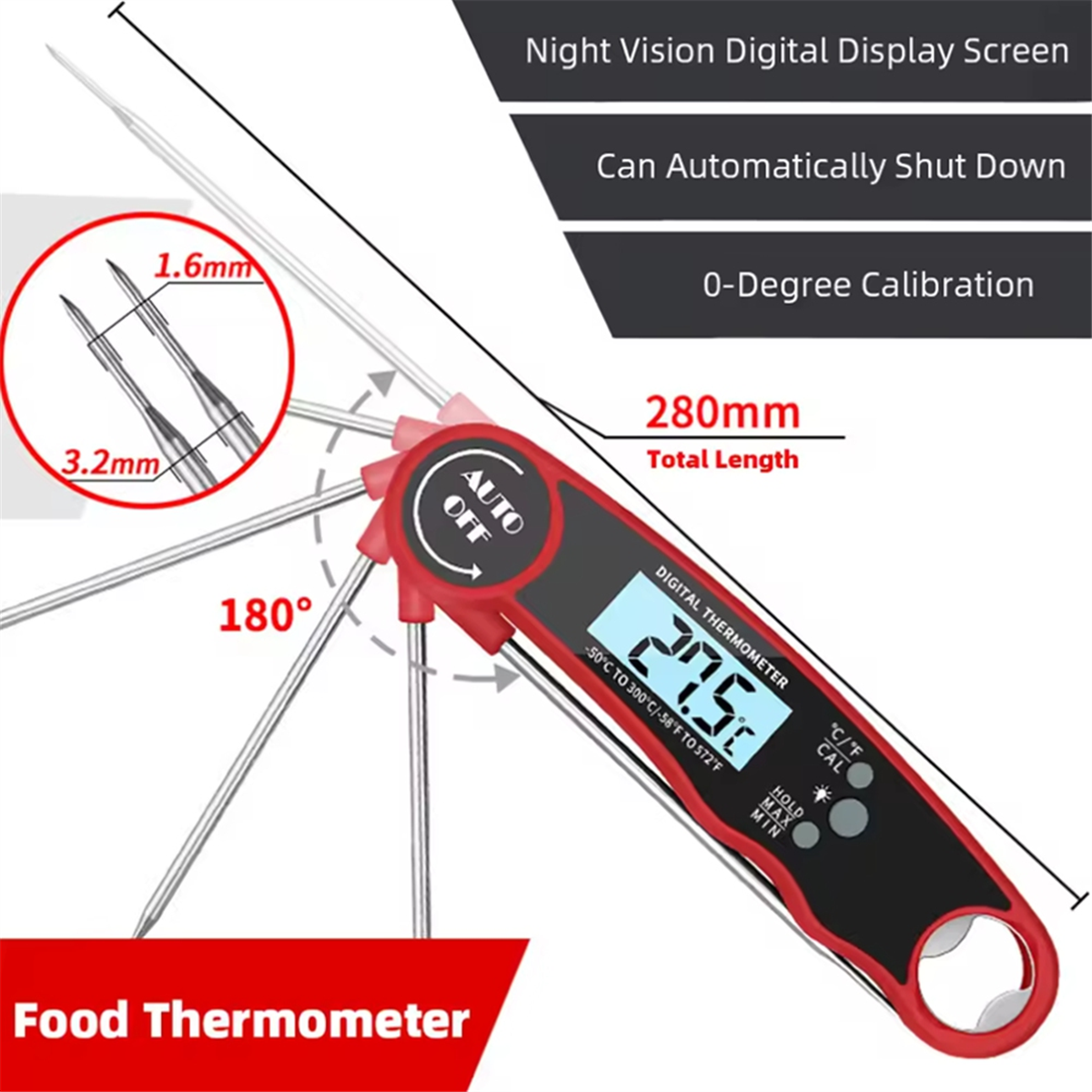 A002 Food Thermometer Kitchen  - огляд і ціна Kitchen With Baking Area