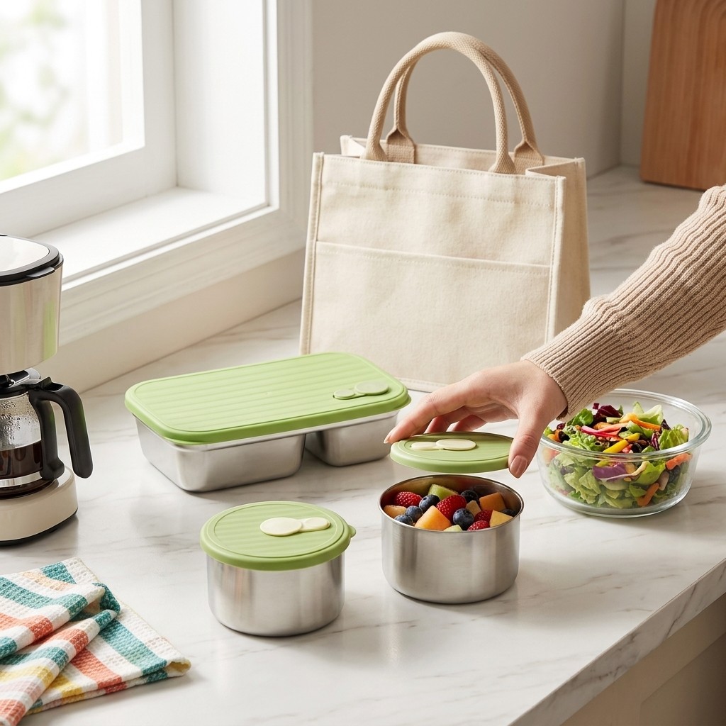 Microwave Safe 304 Stainless S - огляд і ціна Kitchen Baking Tray Storage