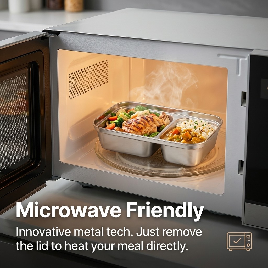 Microwave Safe 304 Stainless S - огляд і ціна Kitchen Baking Tray Storage