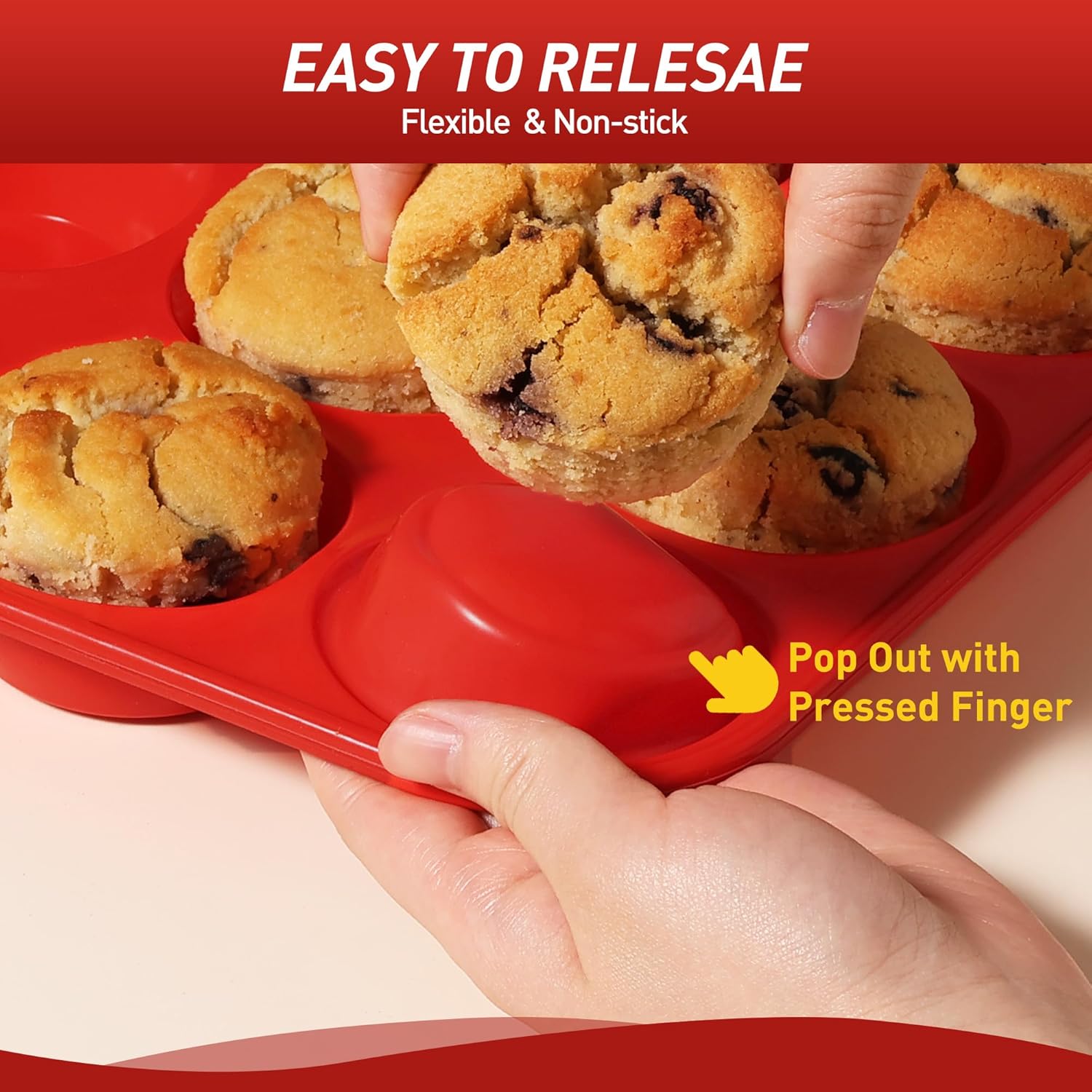 2 Pack 12 Cups Silicone Muffin - огляд і ціна Muffin Tin Nonstick