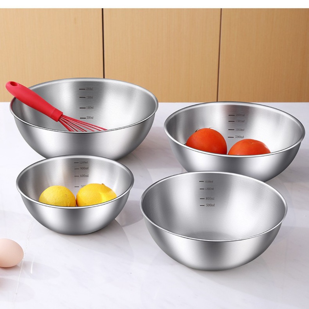 3pcs Stainless Steel Bowl Set  - огляд і ціна Kitchen Baking Scale