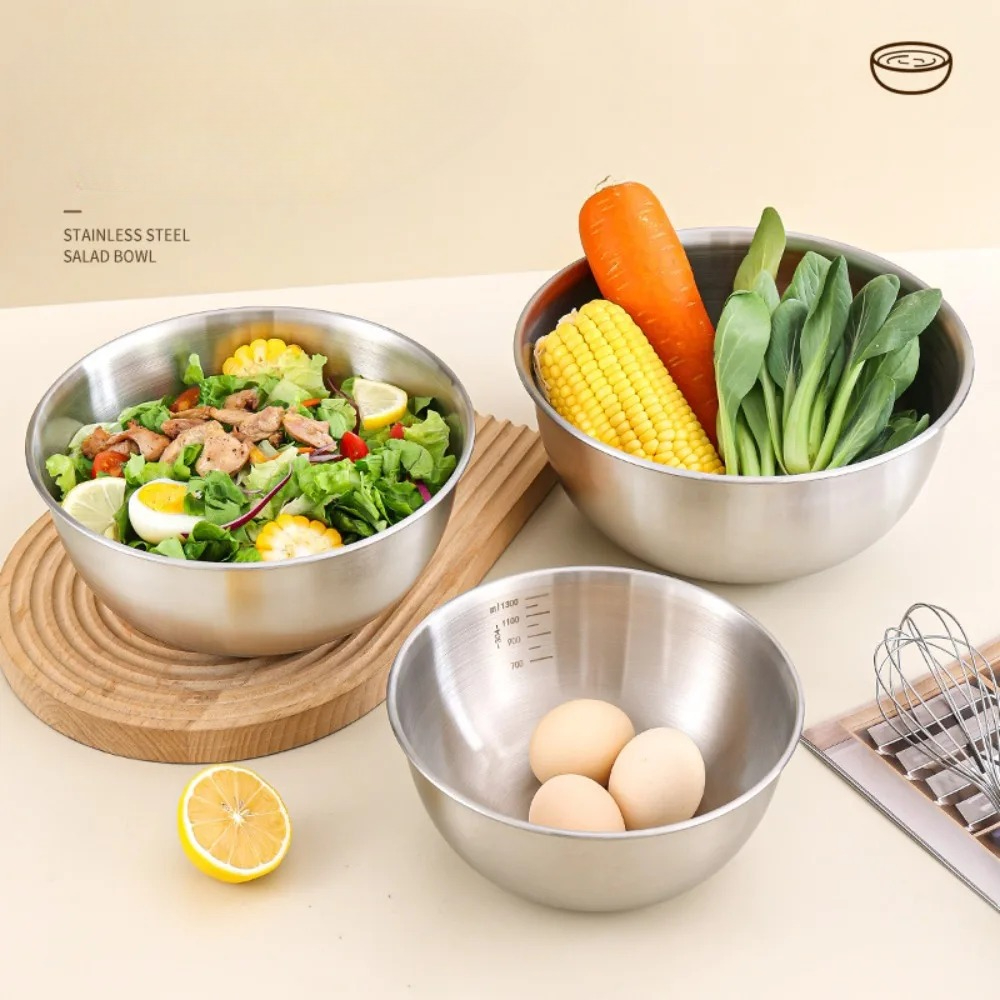 3pcs Stainless Steel Bowl Set  - огляд і ціна Kitchen Baking Scale