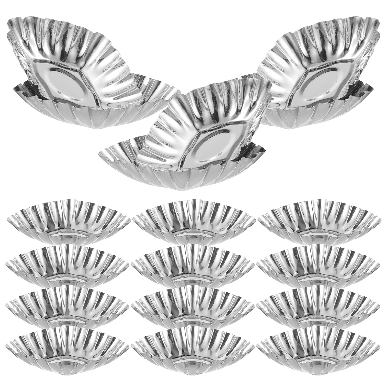 20Pcs Stainless Steel Egg Tart - огляд і ціна Kitchen Baking Oven