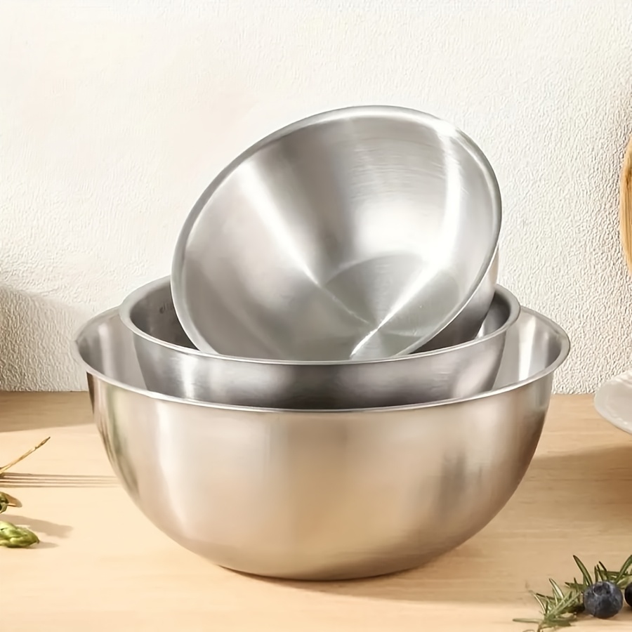 3pcs Stainless Steel Salad Bow - огляд і ціна Kitchen Baking Cooking
