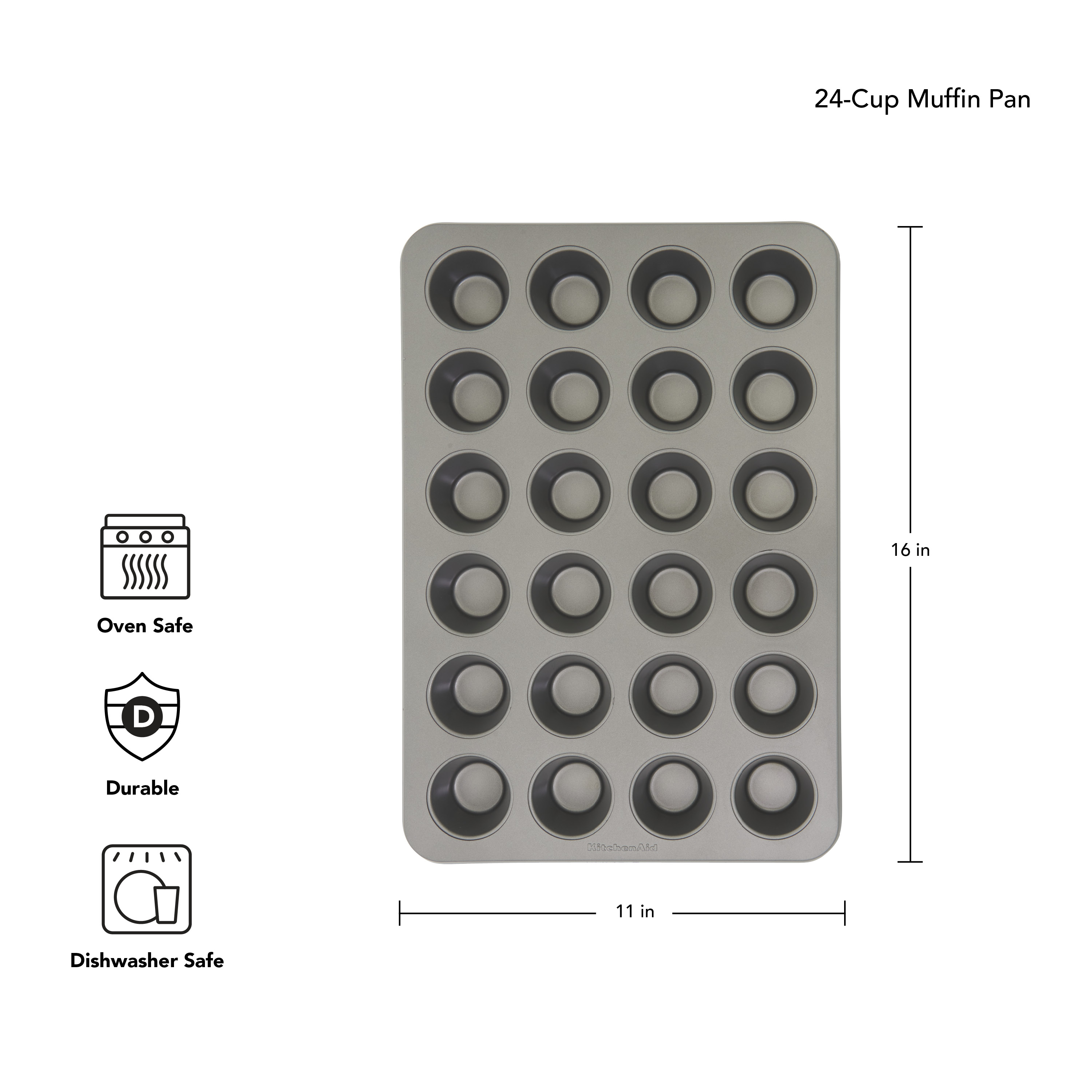 Aluminized Steel Nonstick Mini - огляд і ціна Muffin Tin Nonstick