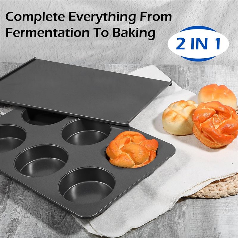 Nonstick 6 Cup Straight Side J - огляд і ціна Muffin Tin Nonstick
